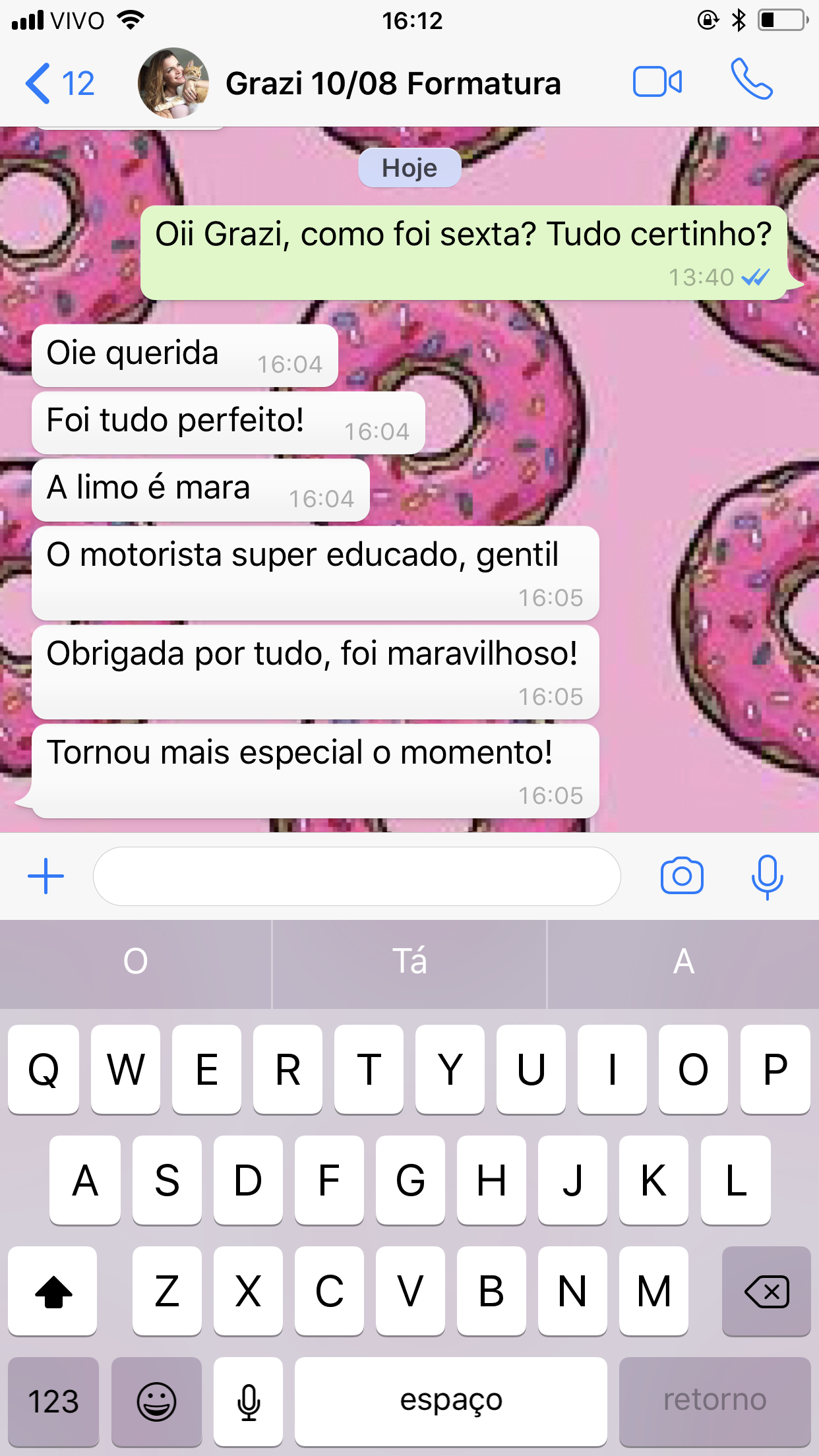 Depoimento Formatura do Maurício