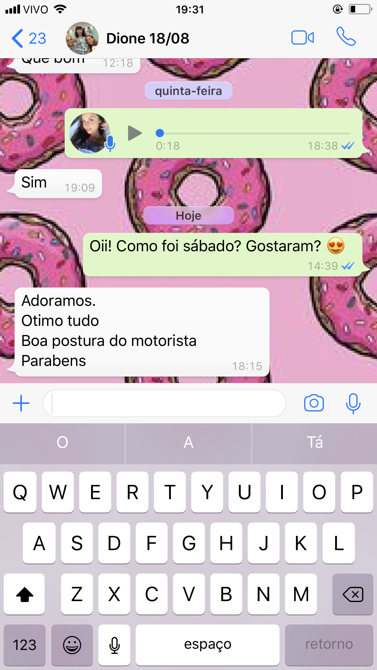 Depoimento Aniver da Rafa