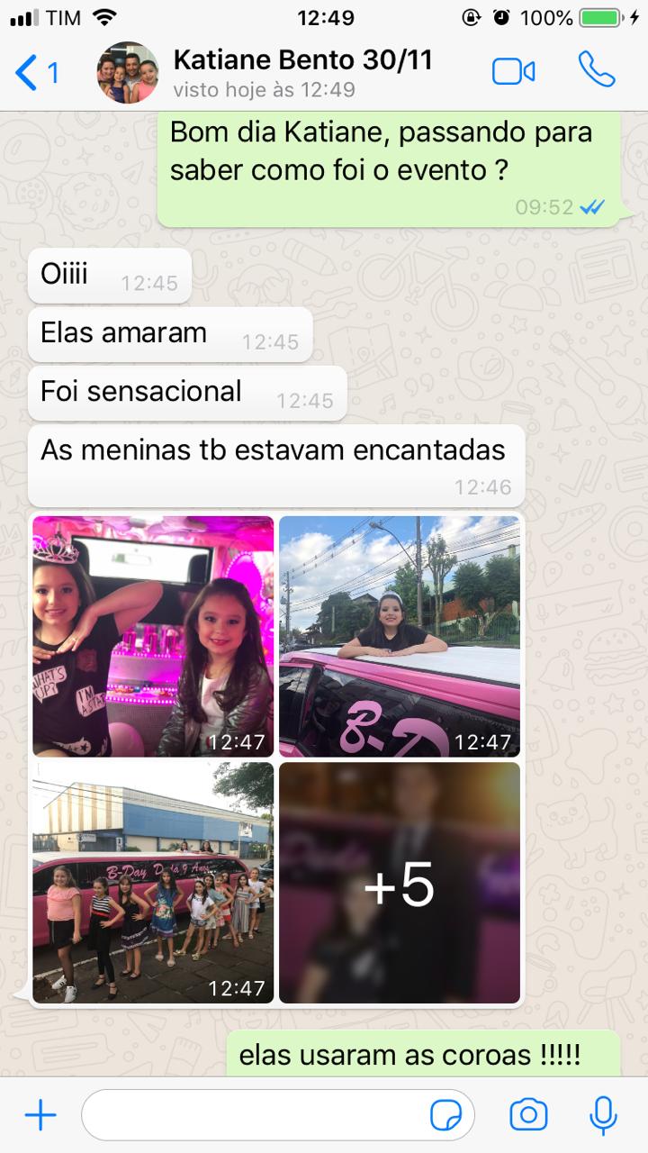 Depoimento Aniversário Infantil Bento Gonçalves