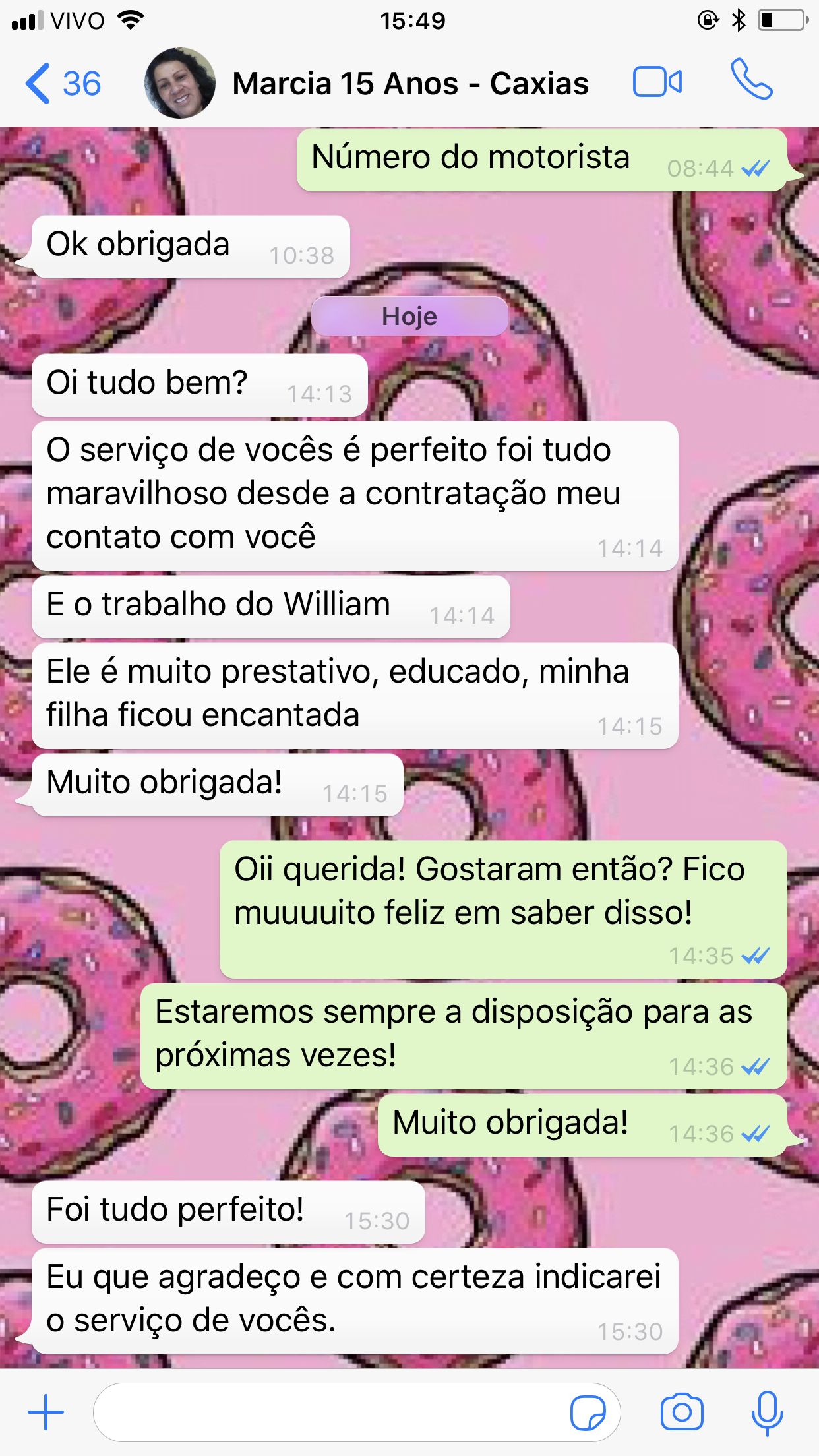 Depoimento 15 anos - Caxias do Sul