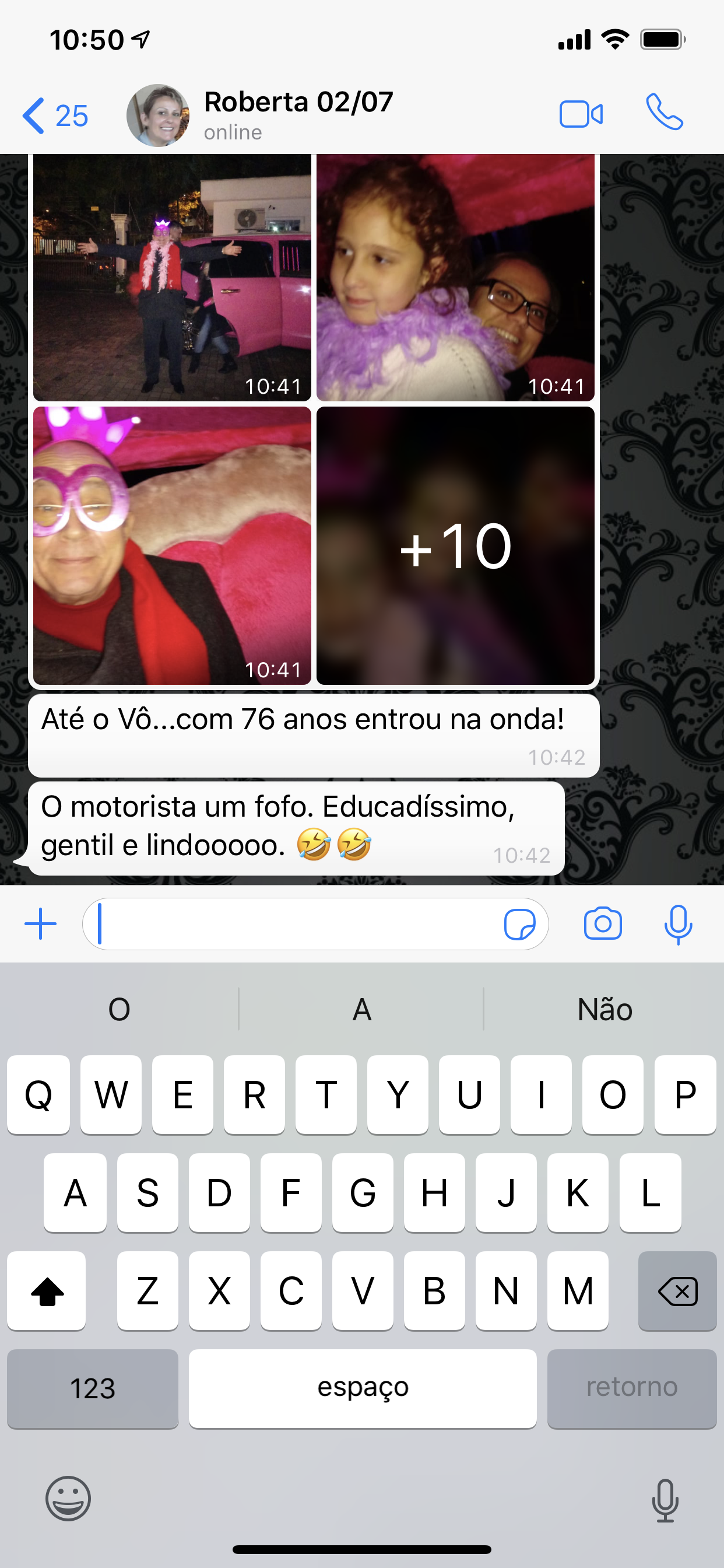 Depoimento Aniver das Gêmeas