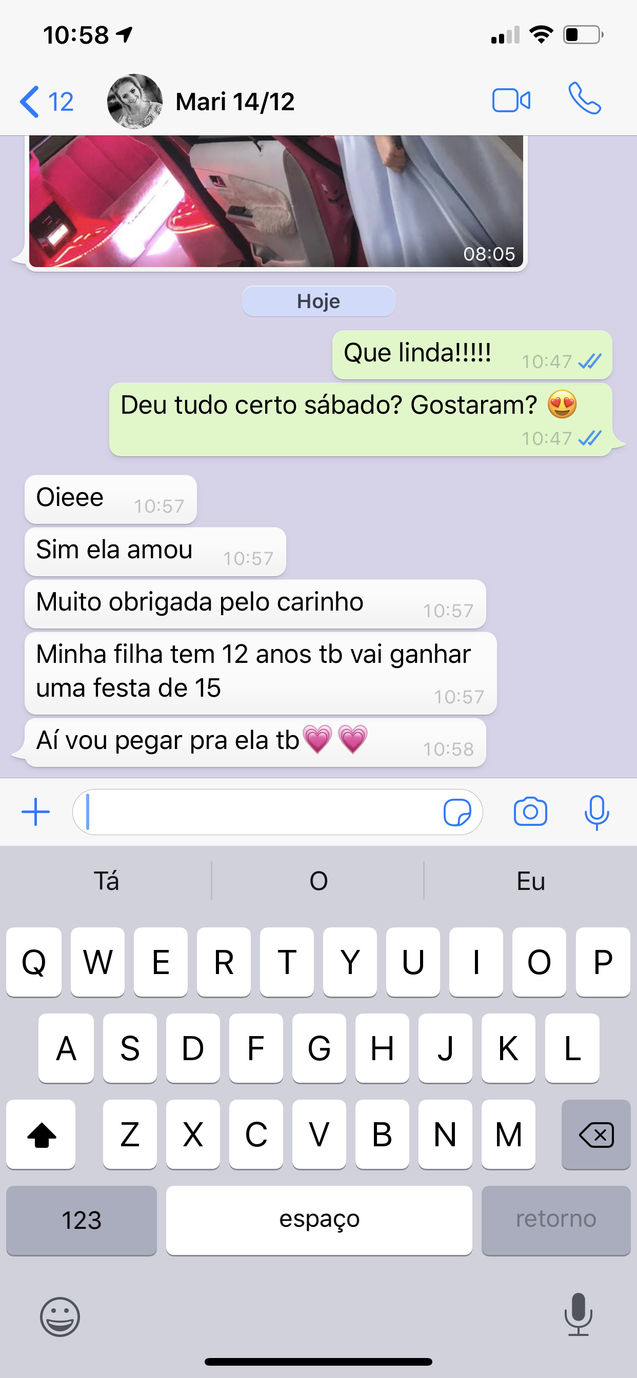 Depoimento 15 anos - Feliz