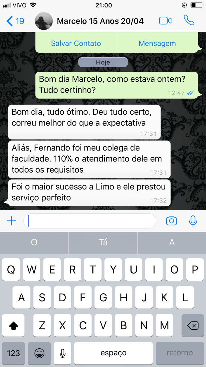 Depoimento Nicoli - 15 ANOS