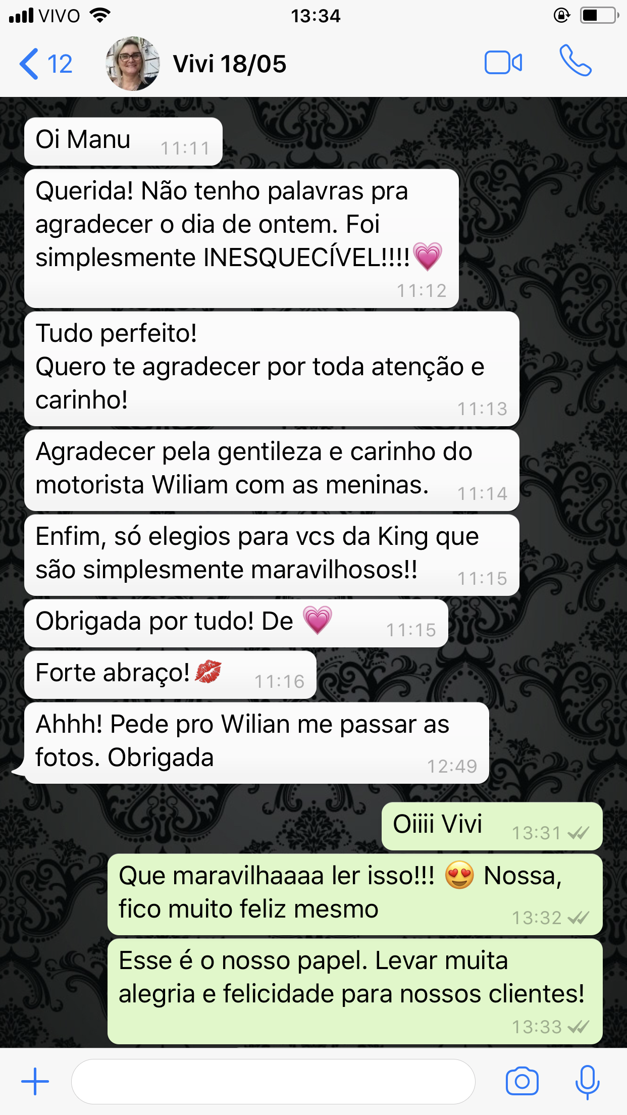 Depoimento Aniversário Isadora - Novo Hamburgo