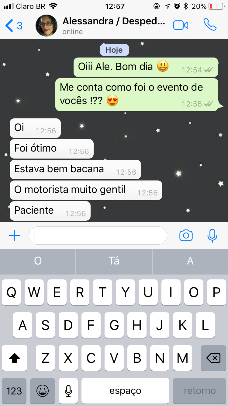 Depoimento Despedida de solteira