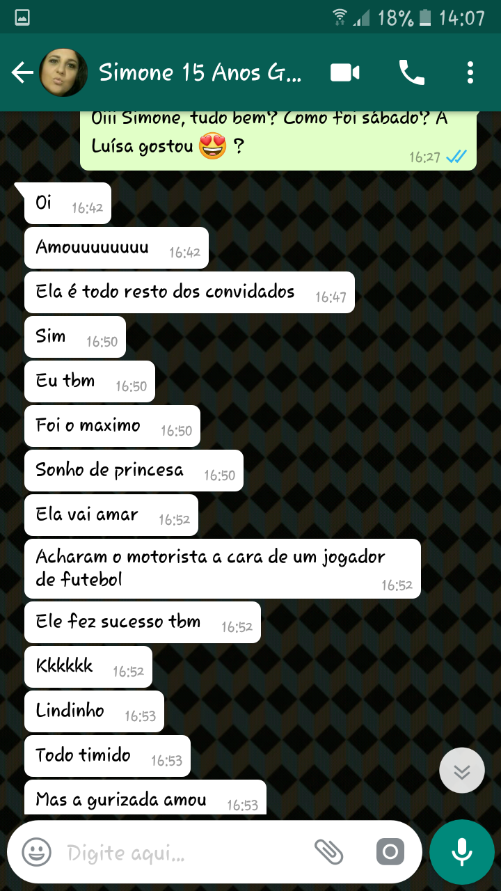 Depoimento Simone 15 Anos