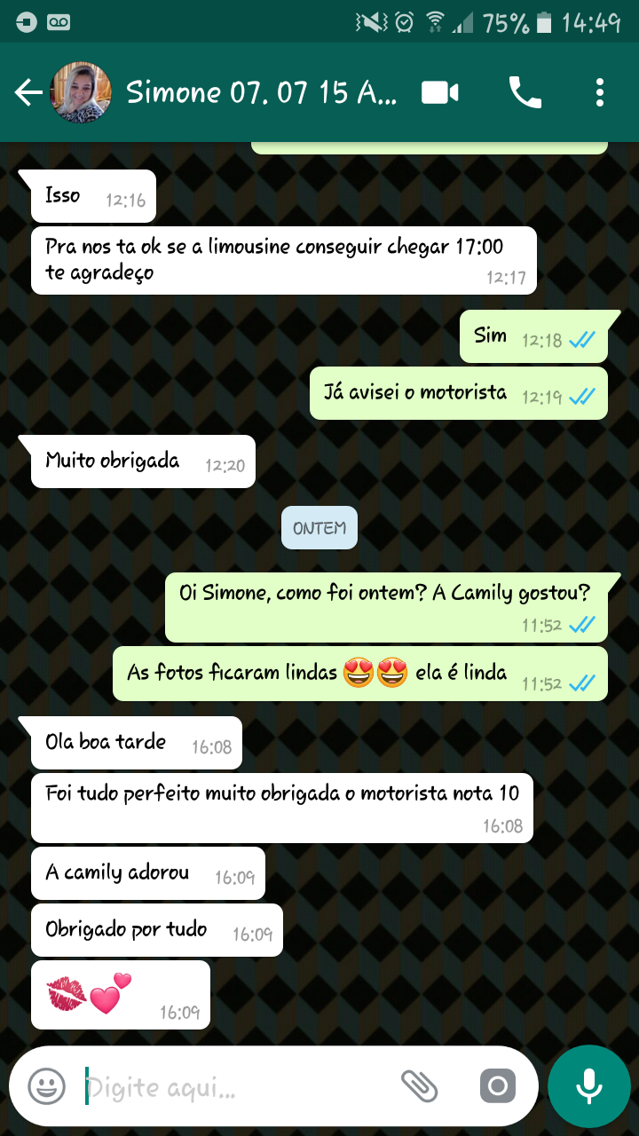 Depoimento 15 anos Camily