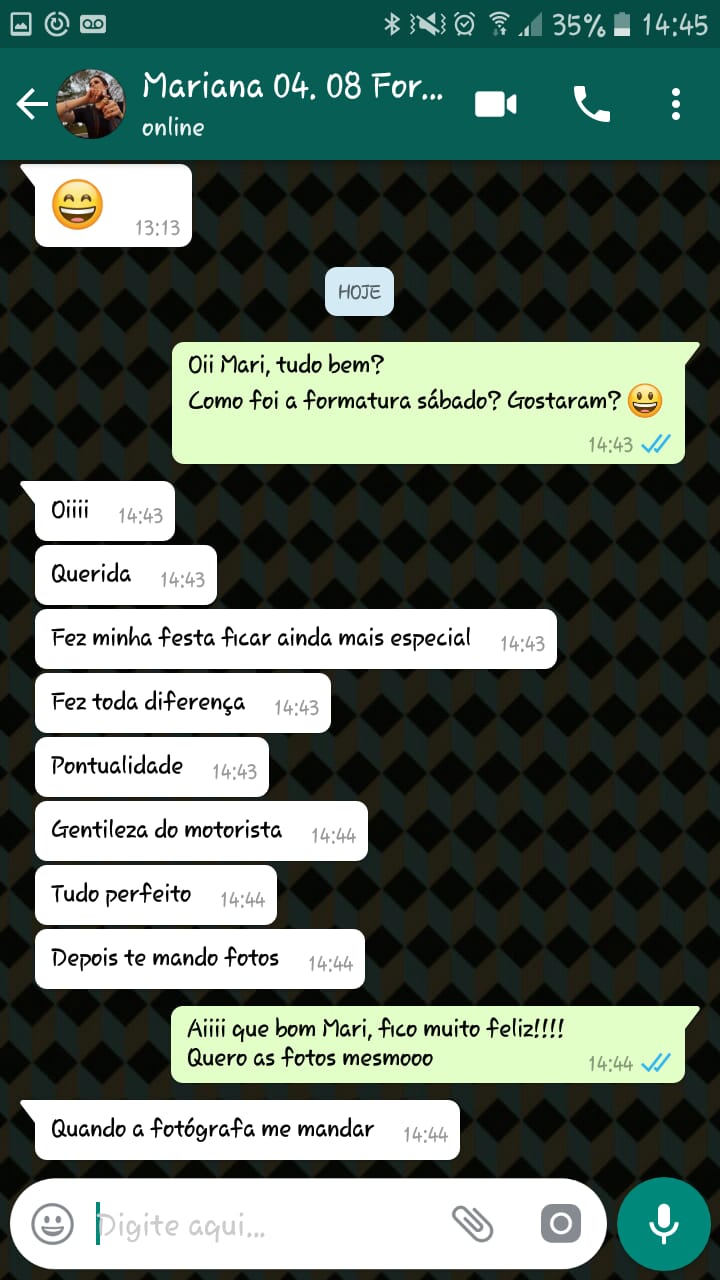 Depoimento Formatura Mariana